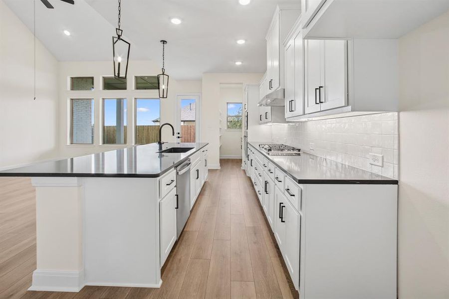 Furnished interior view inside a new home in Tavolo Park Cottages, Fort Worth (Image 6). Furnished interior view inside a new home in Tavolo Park Cottages, Fort Worth (Image 6).