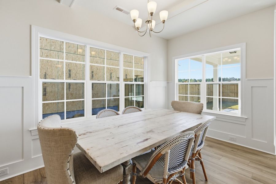 Furnished interior view inside a new home in Sidbury Landing, Wilmington (Image 11).