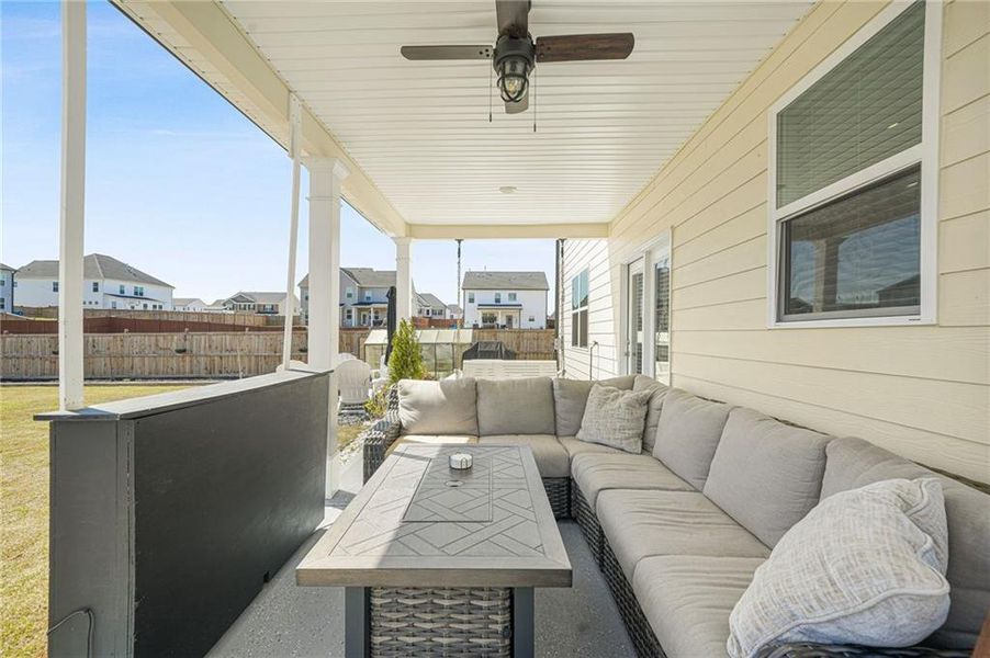 Exterior details and patio area of a home in Independence, Loganville (Image 29).