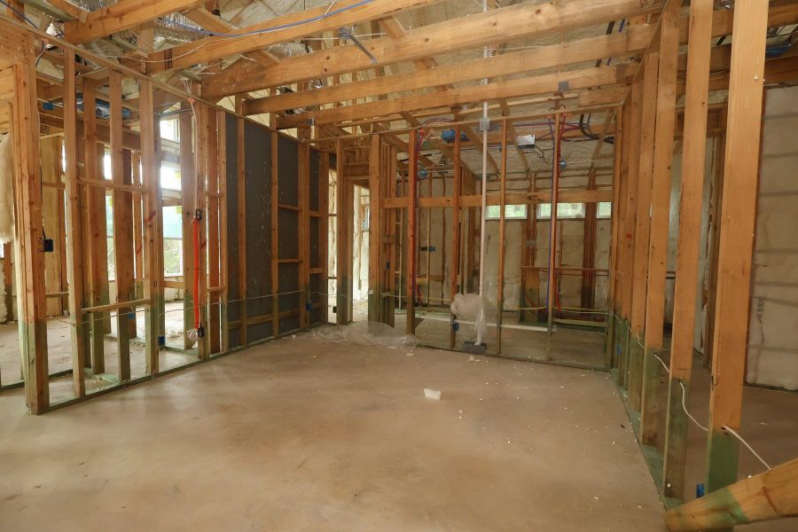 In-progress construction of a new home in The Woodlands Hills - Premier Collection, Willis, TX (Image 21).