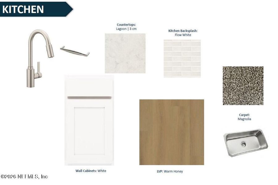 Sample of building materials used in homes in Westerly Park at Wildlight, Yulee (Image 24).
