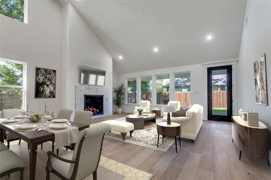 This image has been virtually staged." "Furniture and decor shown were added digitally for marketing purposes." "Virtually staged image. Room is unfurnished in its current condition." "Digitally enhanced listing photo with virtual furniture placement.