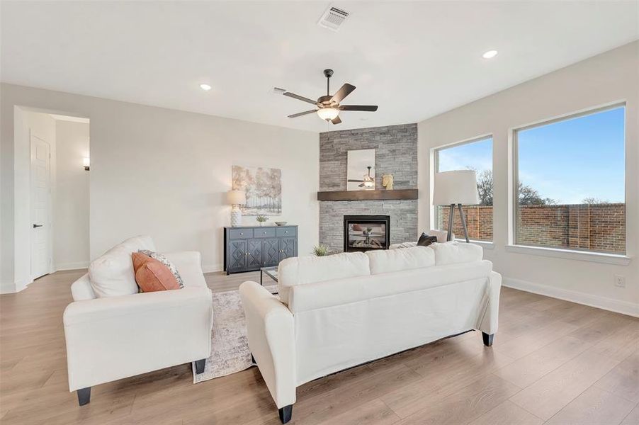 Furnished interior view inside a new home in South Pointe Manor Series, Mansfield (Image 14).