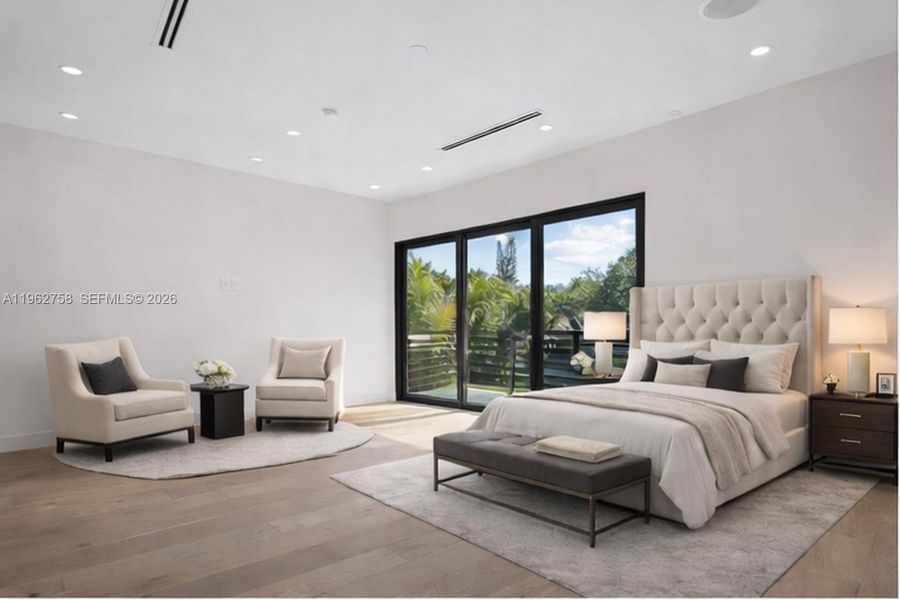 Furnished interior view inside a new home in , Miami (Image 61).