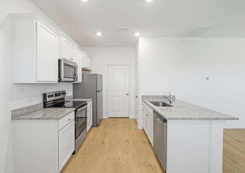 Chef-ready kitchen with granite countertops