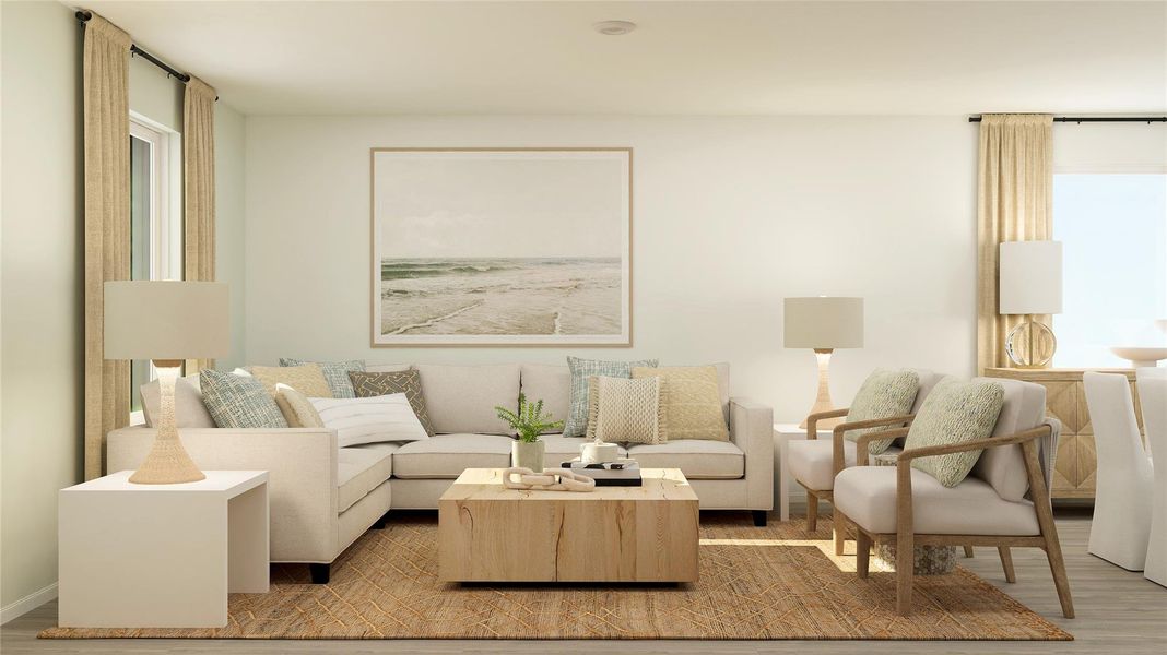 Furnished interior view inside a new home in Preserve at Lions Park, Temple (Image 16).