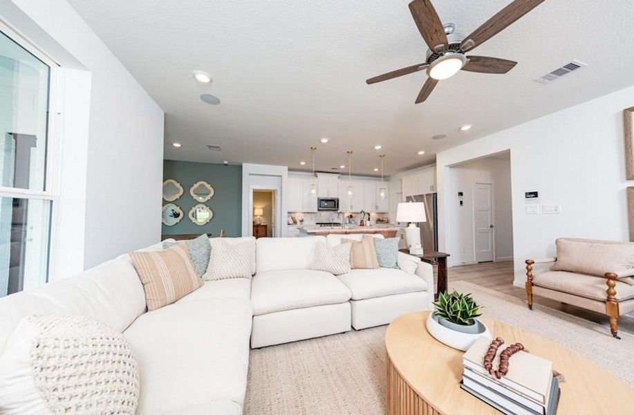 Furnished interior view inside a new home in Laurel Landing: Landmark Collection, Alvin (Image 8).