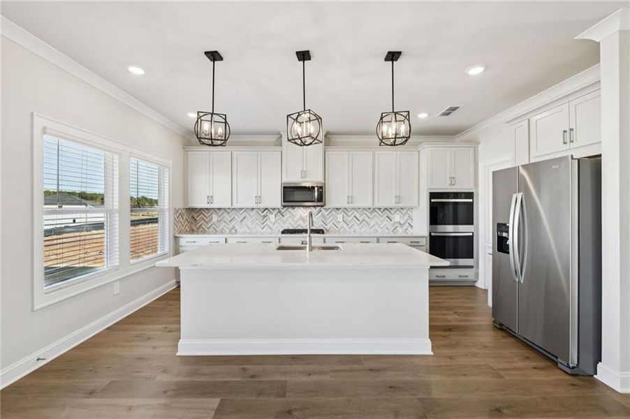 Furnished interior view inside a new home in River Pointe, Monroe (Image 8).