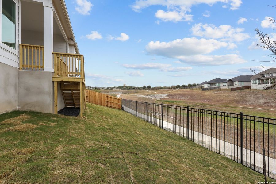 Exterior details and patio area of a home in Homestead, Schertz (Image 3).