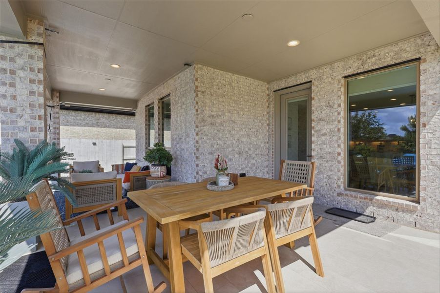 Exterior details and patio area of a home in Elyson, Katy (Image 24). Exterior details and patio area of a home in Elyson, Katy (Image 24).