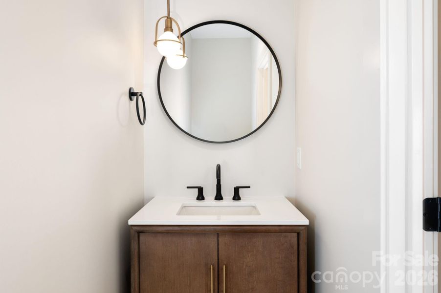 Powder Room On Main Level