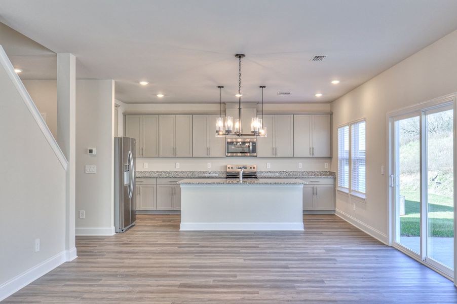 The open-concept floorplan is perfect for entertaining.