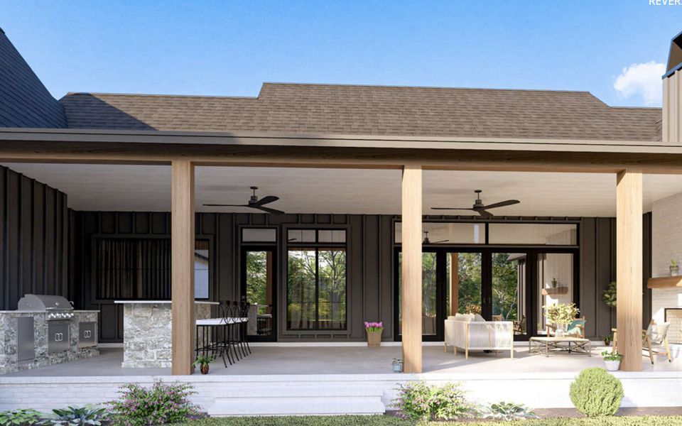 Representative exterior photo of a completed home built from the 3877 by Zeal Home Builders in Horizon Meadow Estates, Paradise, TX (Image 22). Representative exterior photo of a completed home built from the 3877 by Zeal Home Builders in Horizon Meadow Estates, Paradise, TX (Image 22).