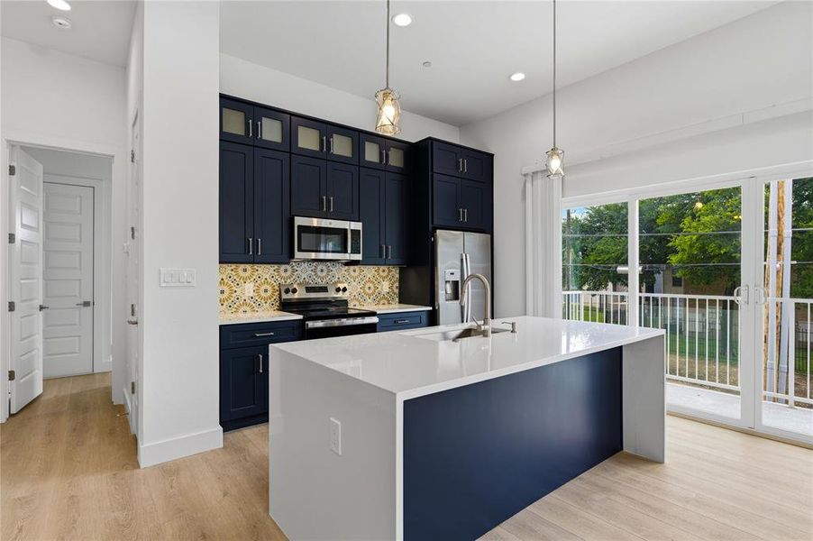 Furnished interior view inside a new home in , Dallas (Image 19).