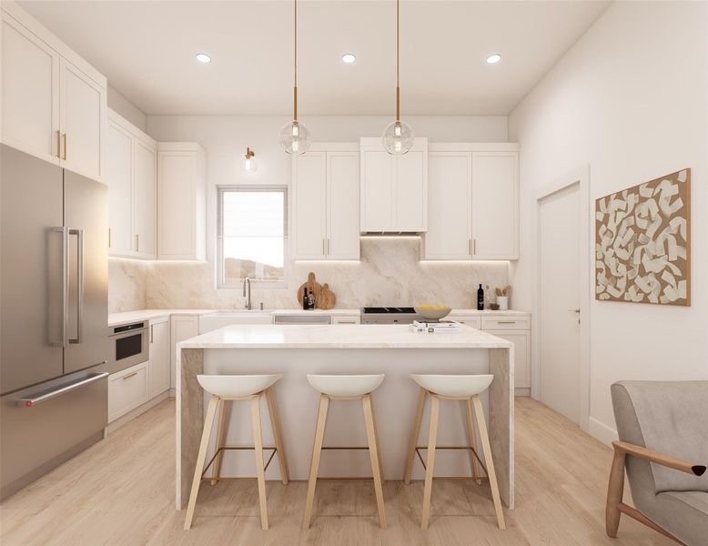 Furnished interior view inside a new home in , Houston (Image 11).