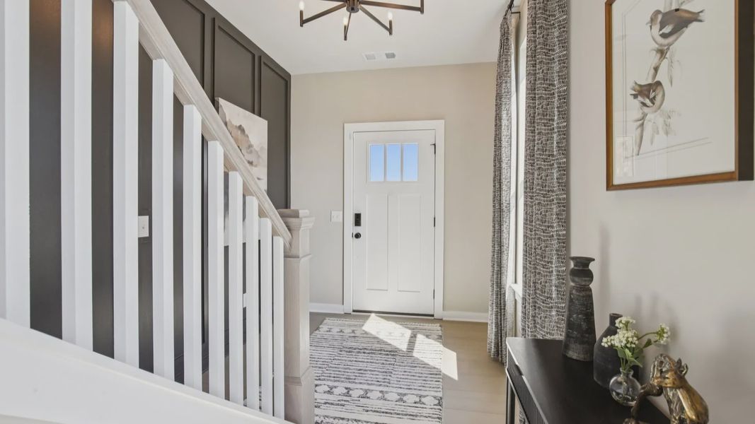 Interior entry with access to staircase