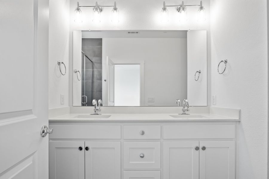Furnished interior view inside a new home in Willow Grove Townhomes, Melissa (Image 19).