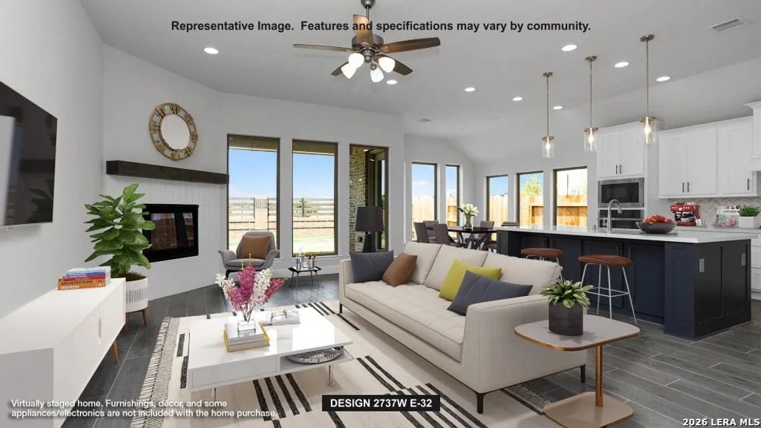 Furnished interior view inside a new home in Mayfair, New Braunfels (Image 6).
