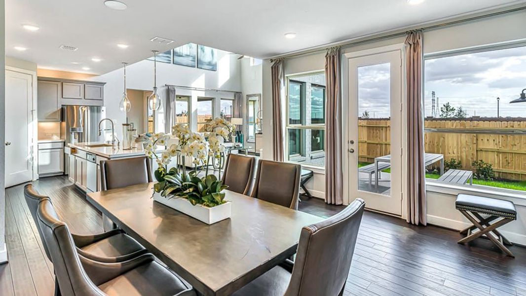 Furnished interior view inside a new home in Avalon at Cypress, Cypress (Image 9).