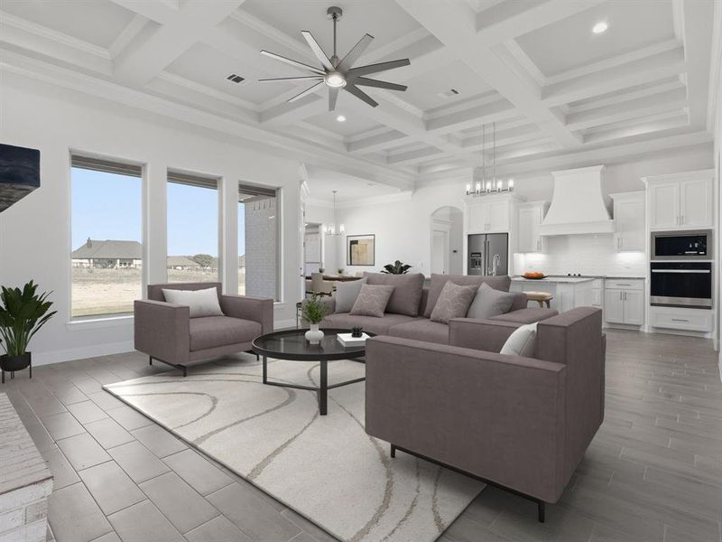 Furnished interior view inside a new home in , Weatherford (Image 13).