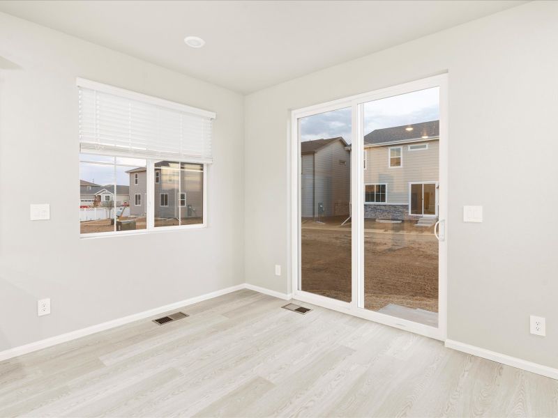 The Blue Mesa floorplan interior image taken at a Meritage Homes community in Aurora, CO.