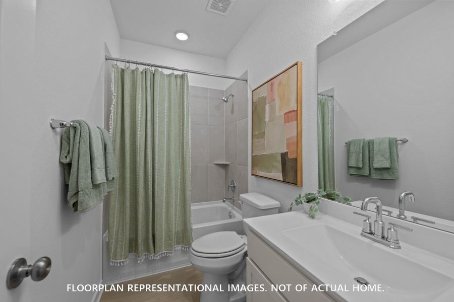Furnished interior view inside a new home in Sorella, Tomball (Image 16).