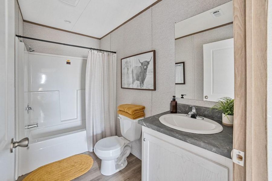 Furnished interior view inside a new home in , Sunset (Image 21). Furnished interior view inside a new home in , Sunset (Image 21).