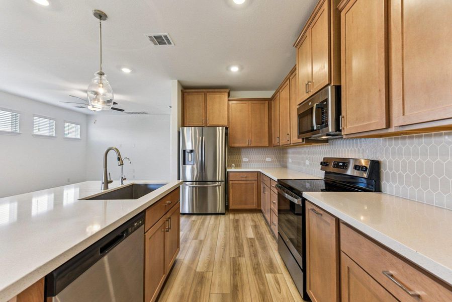 Furnished interior view inside a new home in Stonewall Ranch, Liberty Hill (Image 8).
