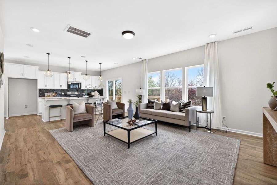 Furnished interior view inside a new home in Grandview, Albemarle (Image 7). Furnished interior view inside a new home in Grandview, Albemarle (Image 7).