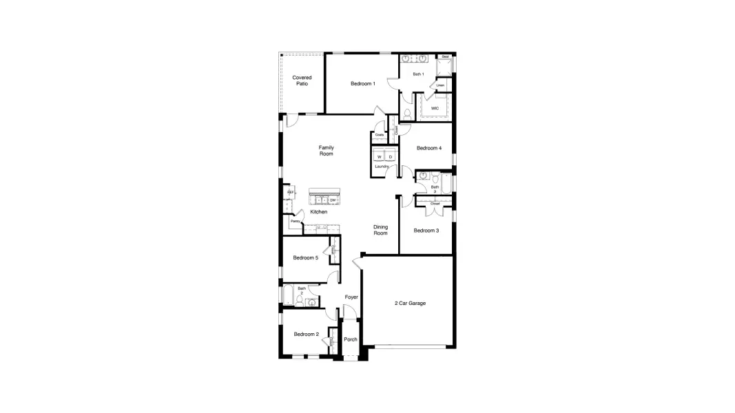 2D floor plan layout of this home in Northstar West, Fort Worth, TX (Image 2). 2D floor plan layout of this home in Northstar West, Fort Worth, TX (Image 2).