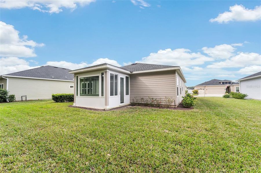 Exterior details and patio area of a home in Liberty Village: Liberty Village - Phase One, Ocala (Image 36).