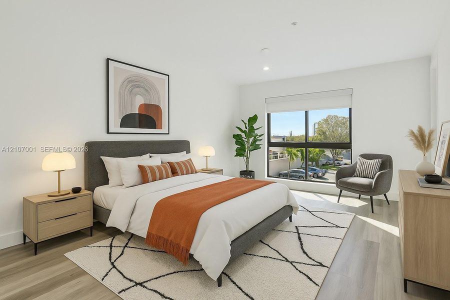Furnished interior view inside a new home in , Oakland Park (Image 17). Furnished interior view inside a new home in , Oakland Park (Image 17).