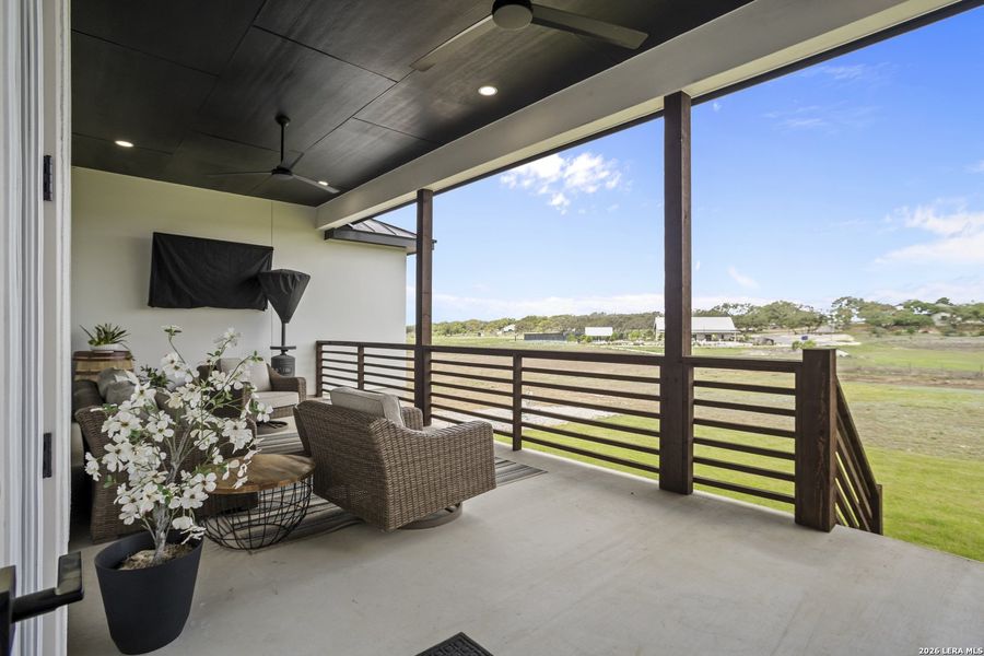 Exterior details and patio area of a home in , Bulverde (Image 24).