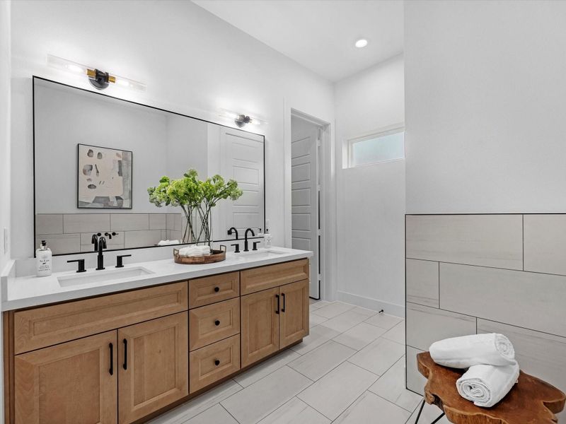 Furnished interior view inside a new home in , Houston (Image 25).