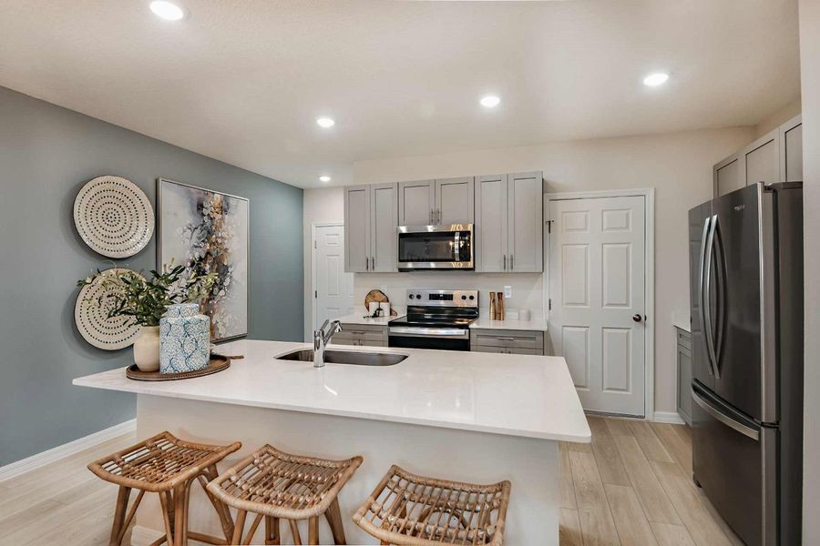 Representative furnished interior of a home built from the Barcelona by Casa Fresca Homes in Pasadena Woods, Dade City (Image 9). Representative furnished interior of a home built from the Barcelona by Casa Fresca Homes in Pasadena Woods, Dade City (Image 9).