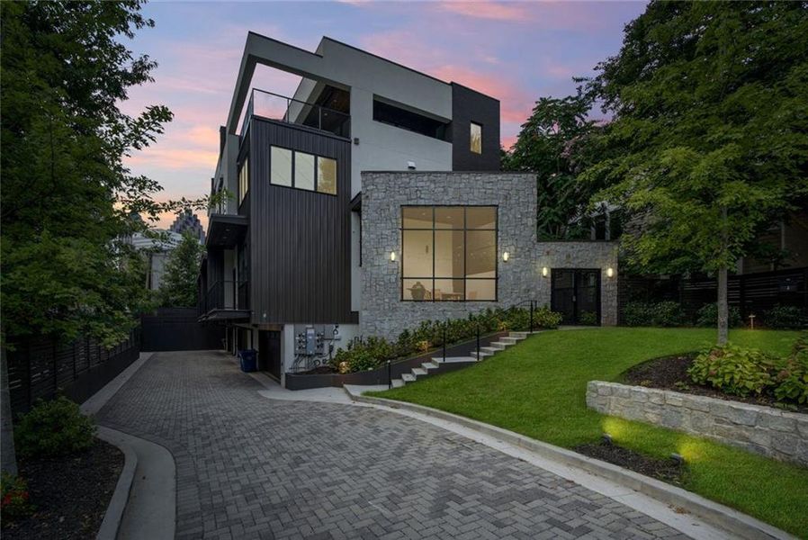 Front exterior of a new home in , Atlanta, GA, highlighting curb appeal (Image 22).