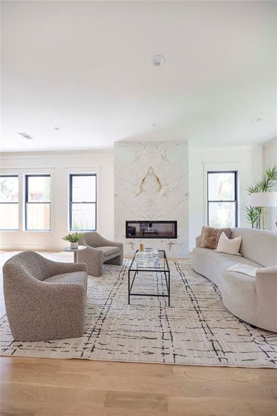 Furnished interior view inside a new home in , Dallas (Image 6). Furnished interior view inside a new home in , Dallas (Image 6).