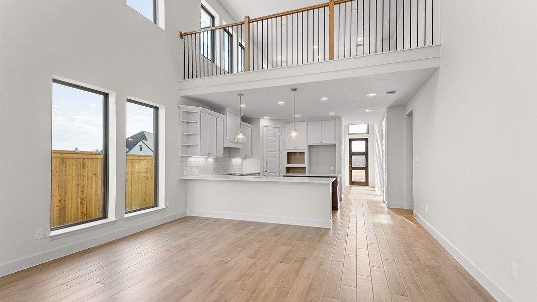 Spacious, unfurnished interior of a new home in Bridgeland, Cypress (Image 7).