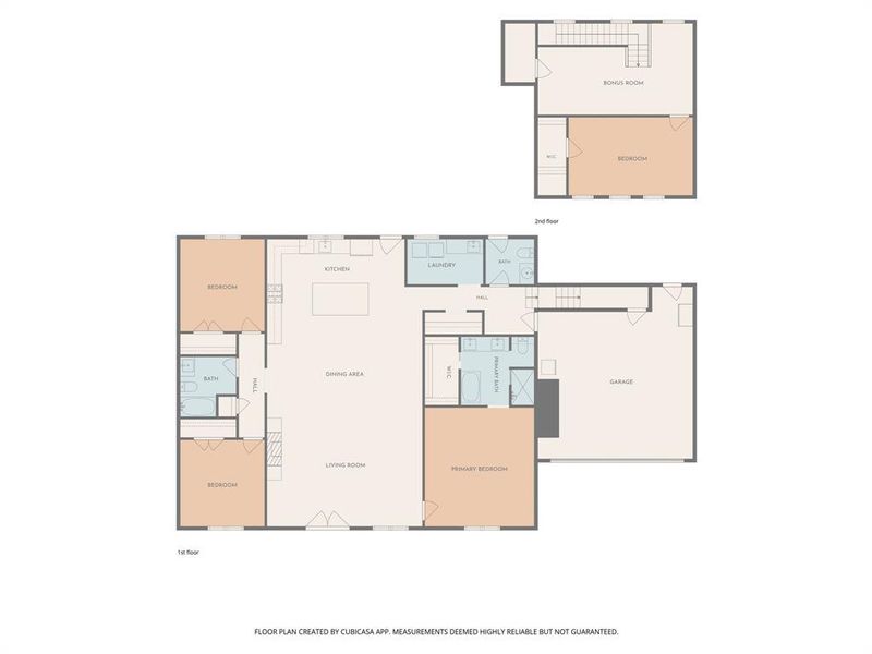 2D floor plan layout of this home in , Tolar, TX (Image 3).