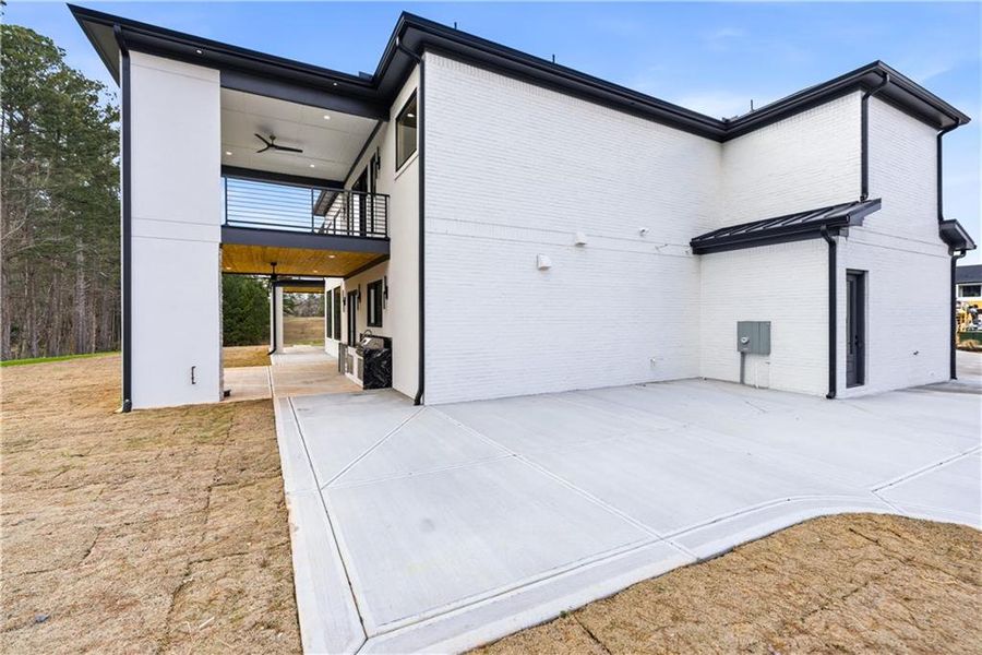 Exterior details and patio area of a home in , Buford (Image 40).