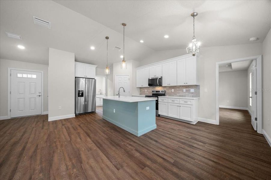 Furnished interior view inside a new home in , Ocklawaha (Image 16). Furnished interior view inside a new home in , Ocklawaha (Image 16).