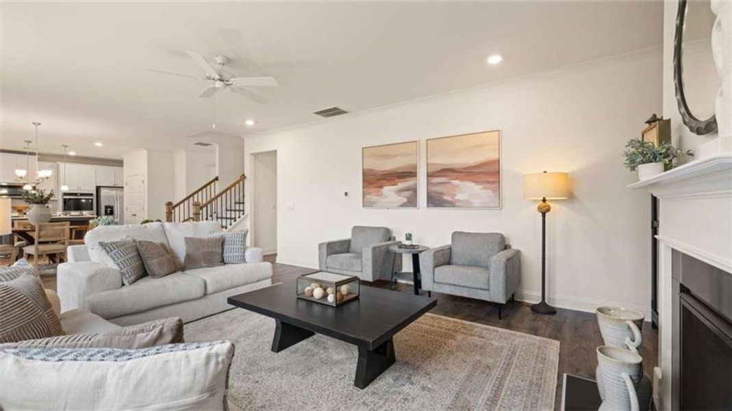 Furnished interior view inside a new home in The Gates at Pates Creek, Hampton (Image 27).