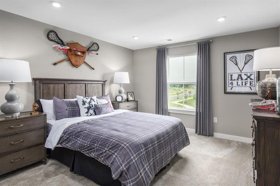Representative furnished interior of a home built from the Versailles by Ryan Homes in Eagles Crest, Cornelia (Image 12).