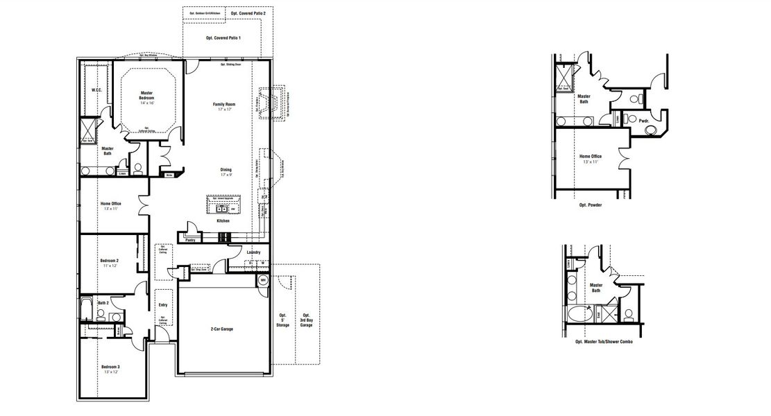 2D floor plan layout for the Georgetown by Scott Felder Homes in The Crossvine, Schertz, TX (Image 4). 2D floor plan layout for the Georgetown by Scott Felder Homes in The Crossvine, Schertz, TX (Image 4).