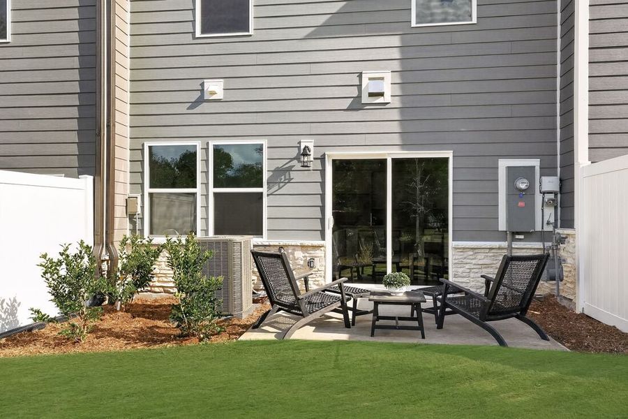 Representative exterior details of a home built from the Magnolia by Taylor Morrison in Buffalo Townes, Garner (Image 28).