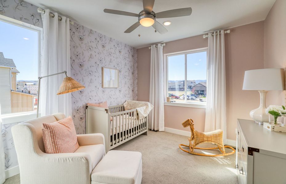 Representative furnished interior of a home built from the Hartnett by Pulte Homes in Sterling Ranch Apex Collection, Littleton (Image 14).