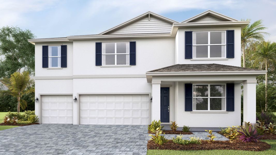 Representative exterior photo of a completed home built from the Torino by D.R. Horton in Star Farms at Lakewood Ranch, Bradenton, FL (Image 19).