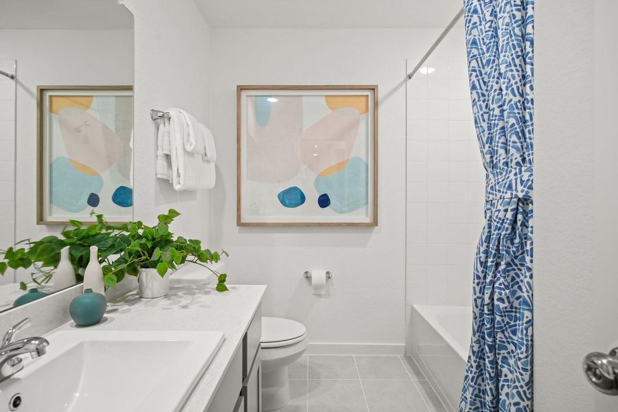 Furnished interior view inside a new home in Trinity Ranch, Elgin (Image 24).