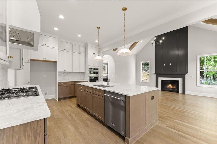Furnished interior view inside a new home in , Flowery Branch (Image 11).