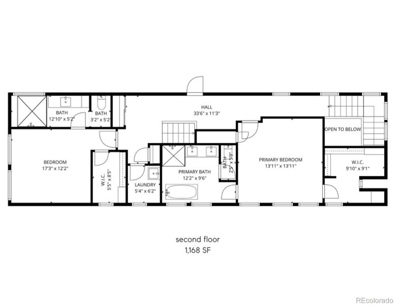 2D floor plan layout of this home in , Denver, CO (Image 4). 2D floor plan layout of this home in , Denver, CO (Image 4).
